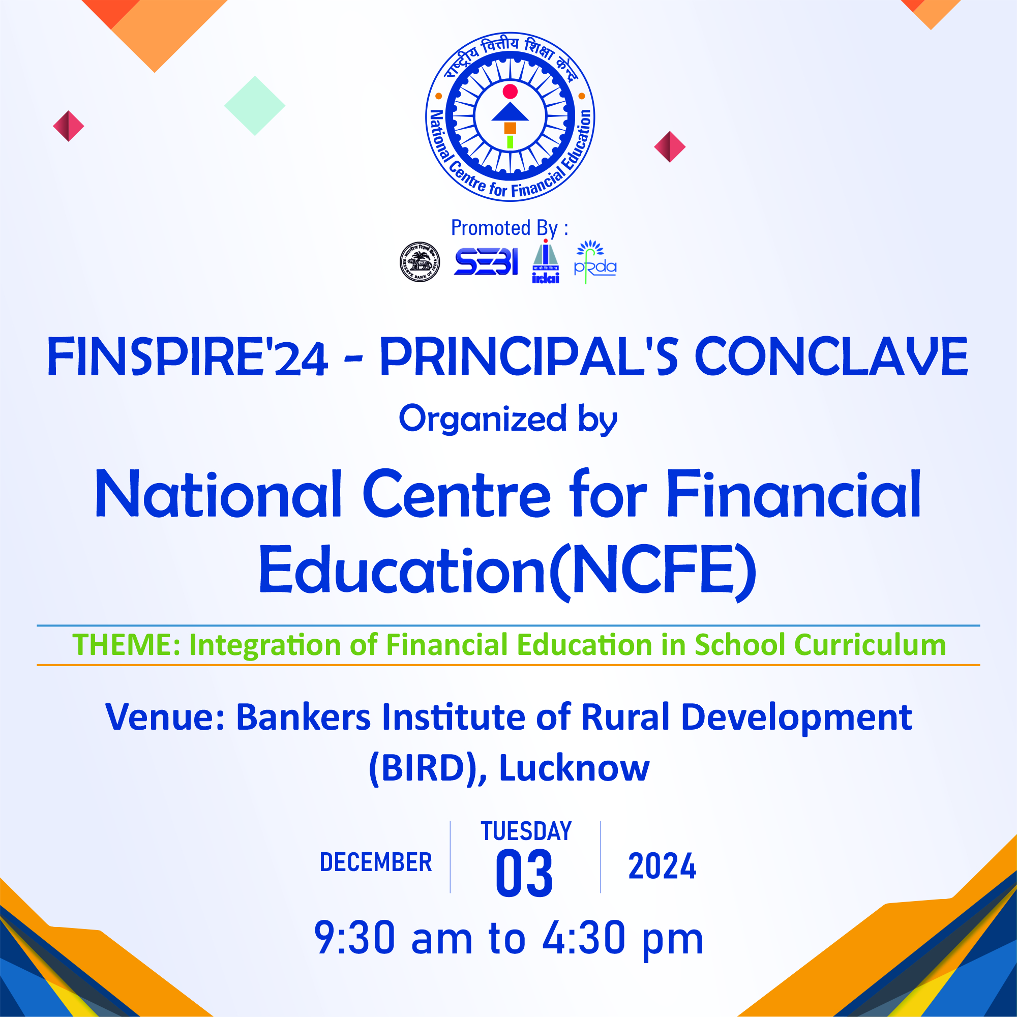 Finspire’24 – Lucknow. Principal’s conclave